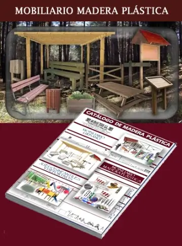 catálogo de mobiliario de madera plástica