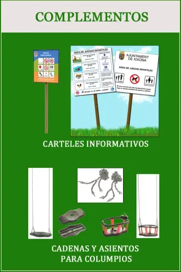 complementos para parques infantiles