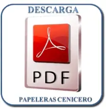 Descarga de papeleras cenicero