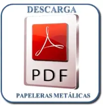 Descarga de papeleras metálicas