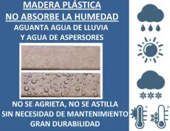 Gran durabilidad de la madera plástica