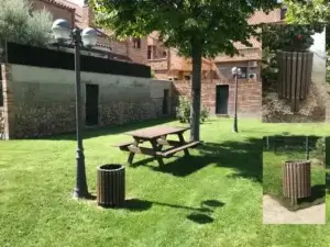 Papelera Avenida de madera plástica