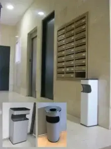 papeleras cenicero