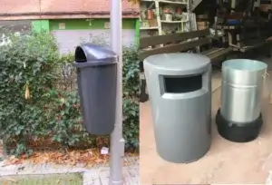 papeleras de polietileno