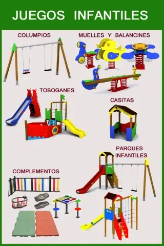 equipamientos para áreas de juegos infantiles