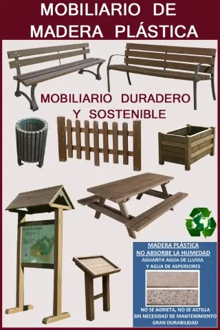 productos de mobiliario de madera plástica