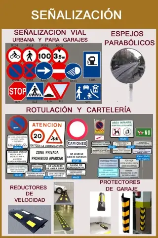 productos de señalización vial