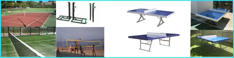 Tenis y mesas de ping pong