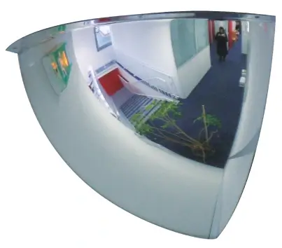 Espejo de vigilancia en oficina