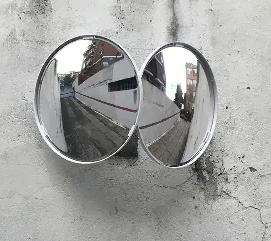 espejos viales para rampas de garajes