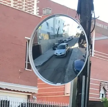 mejora de seguridad vial con espejos