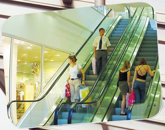 espejo vigilancia accesos centro comercial