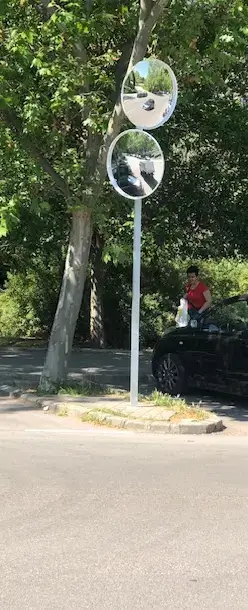 Espejos de trafico para control de dos direcciones