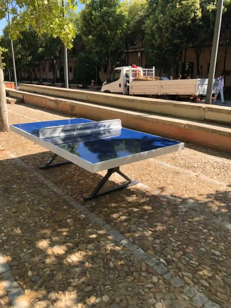 instalacion de tenis de mesa en campus de getafe uc3m