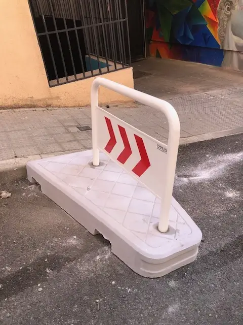 sustitucion de isleta de hormigon