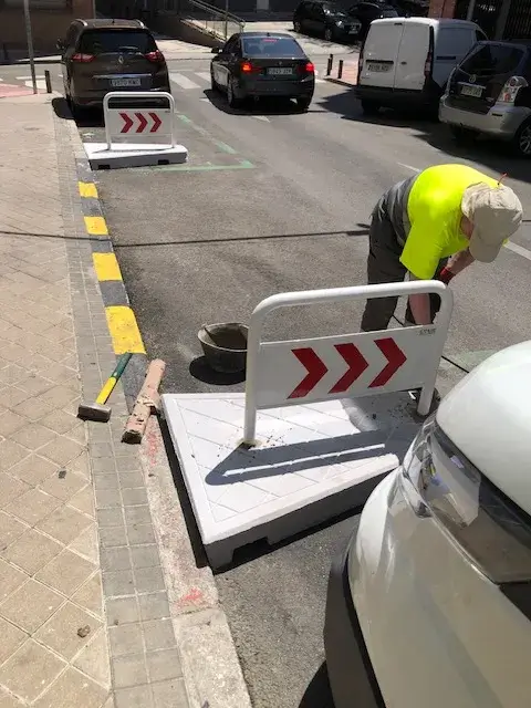 instalacion de isletas para vado en madrid